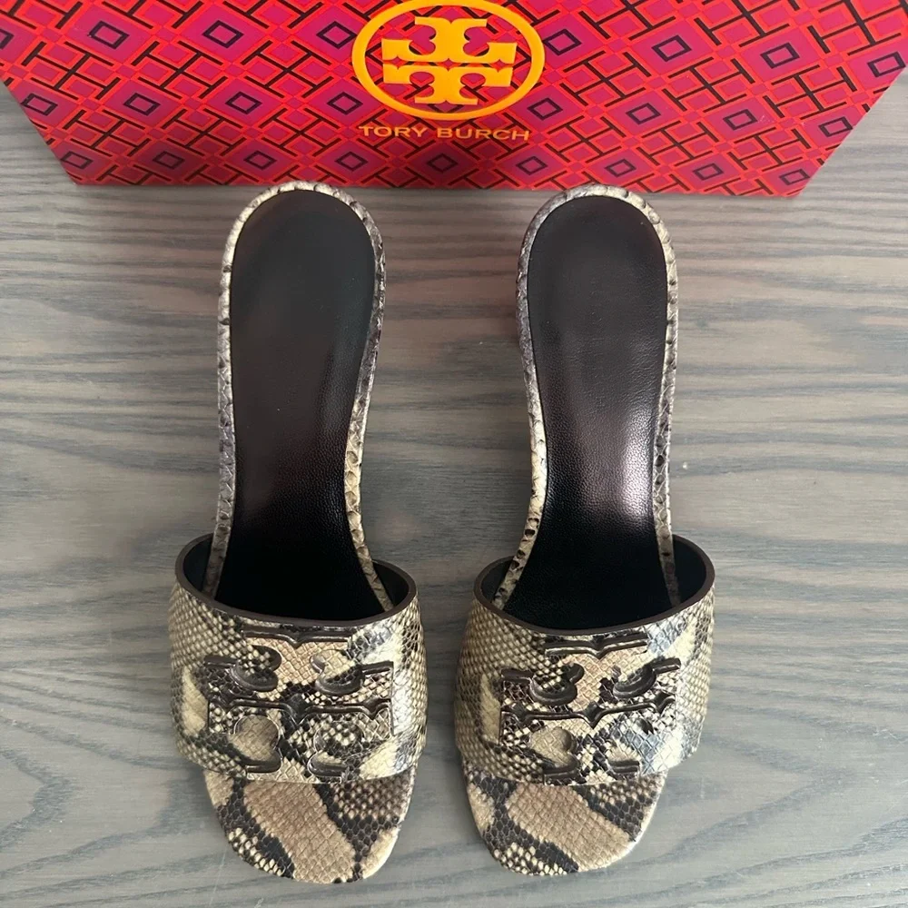 TORY BURCH INES MULE IN DESERT DUSK ROCCIA